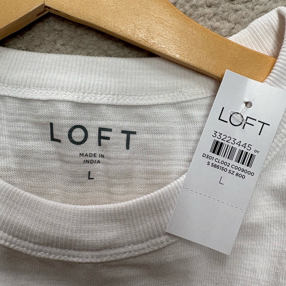 LOFT Harbor Tank Top | L | White - Picture 4 of 8